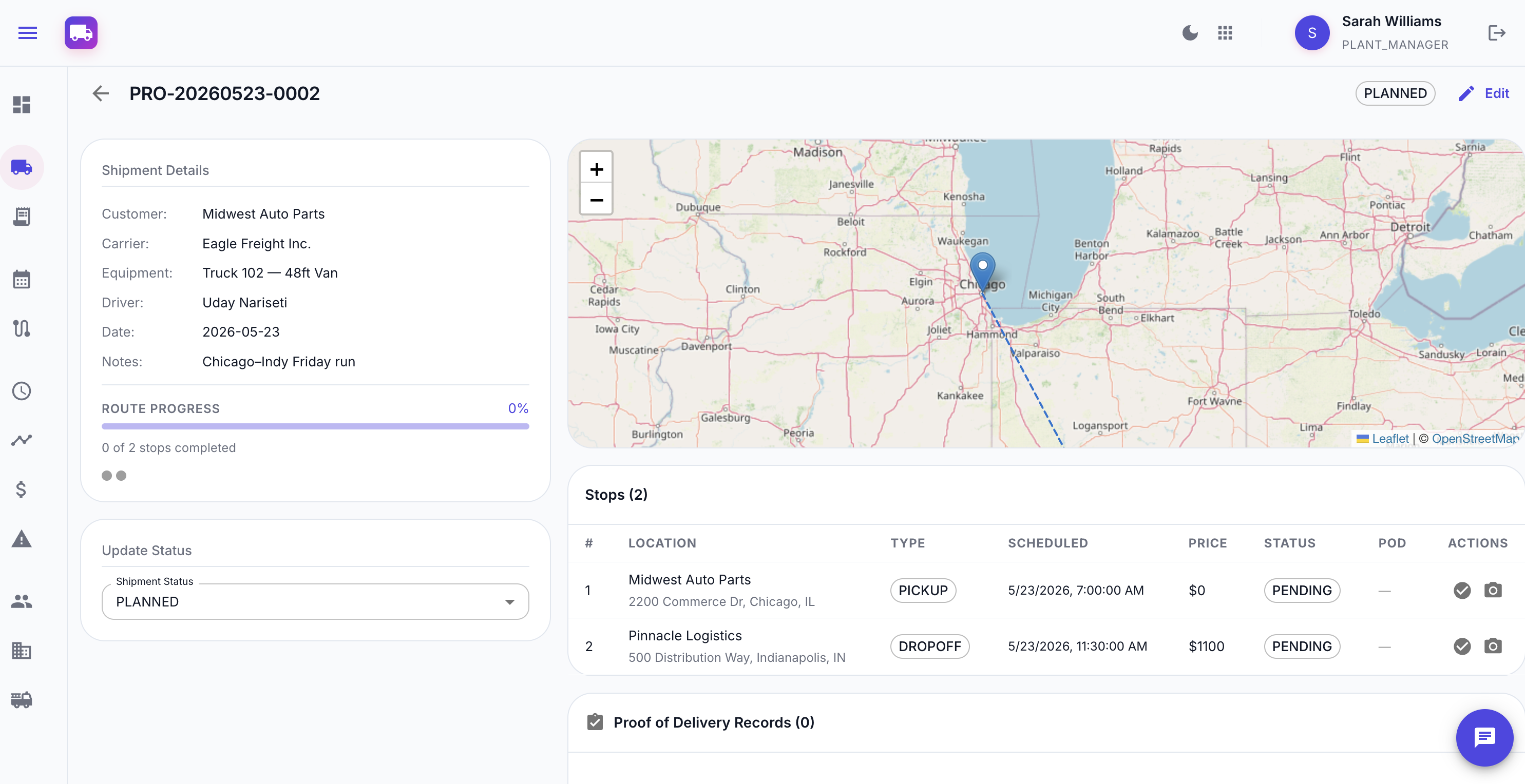 Shipment Management